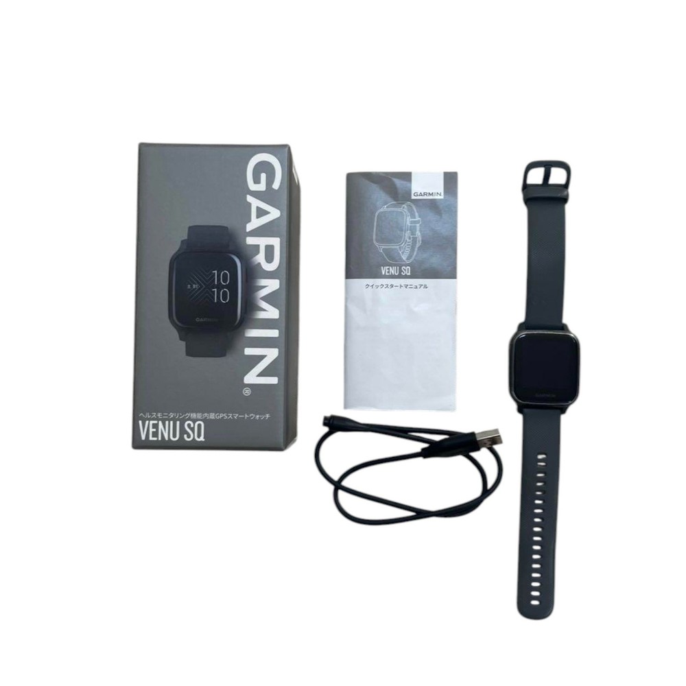 Garmin Venu Sq Gray Smartwatch with Fitness Tracking Used with Box and Manual