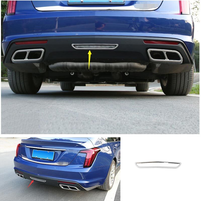 Chrome Frame Trim Car Rear Reversing Light Fit For 2019-2020 Cadillac CT5 ABS