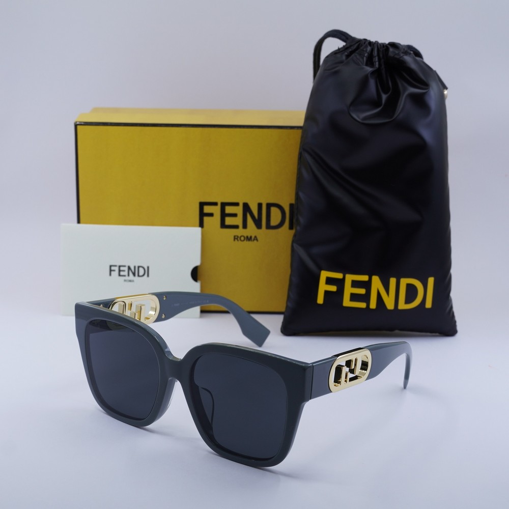 Fendi FE40063F 20A Grey/Grey 55-18-145 Sunglasses New Authentic