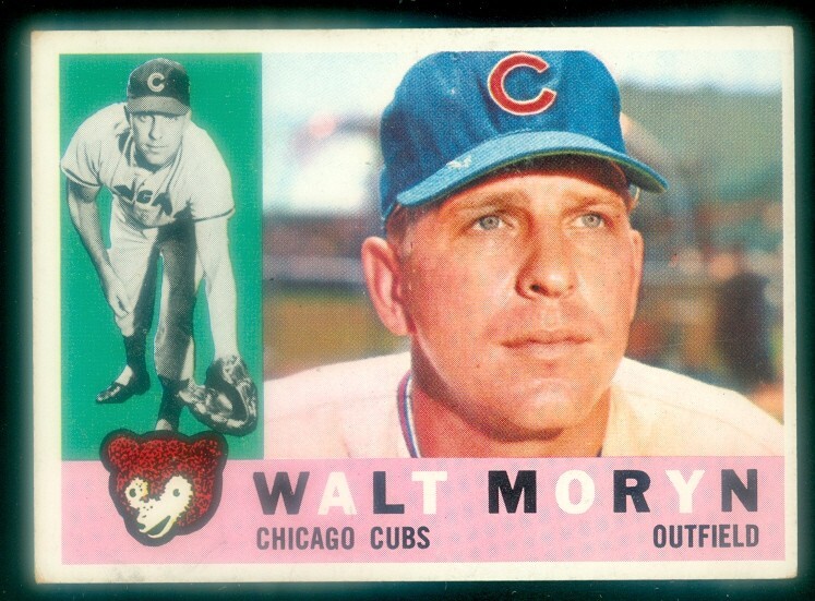 1960 TOPPS #74 WALT MORYN EXMT