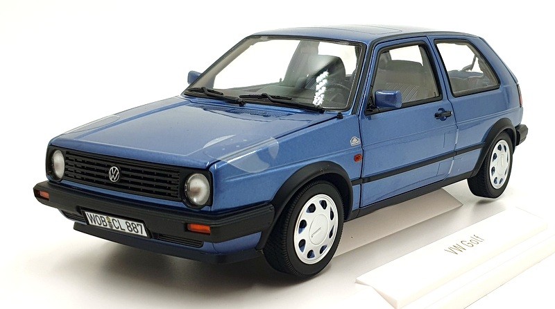 Norev 1/18 Scale 188562 - 1988 Volkswagen Golf '10 Millionen' - Met. Blue