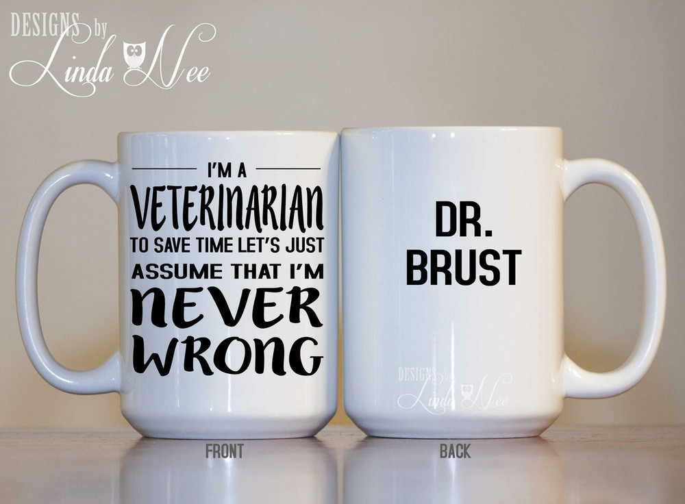 Personalized Veterinarian Coffee Mug Gift For Veterinary Funny Veterinarian Gift