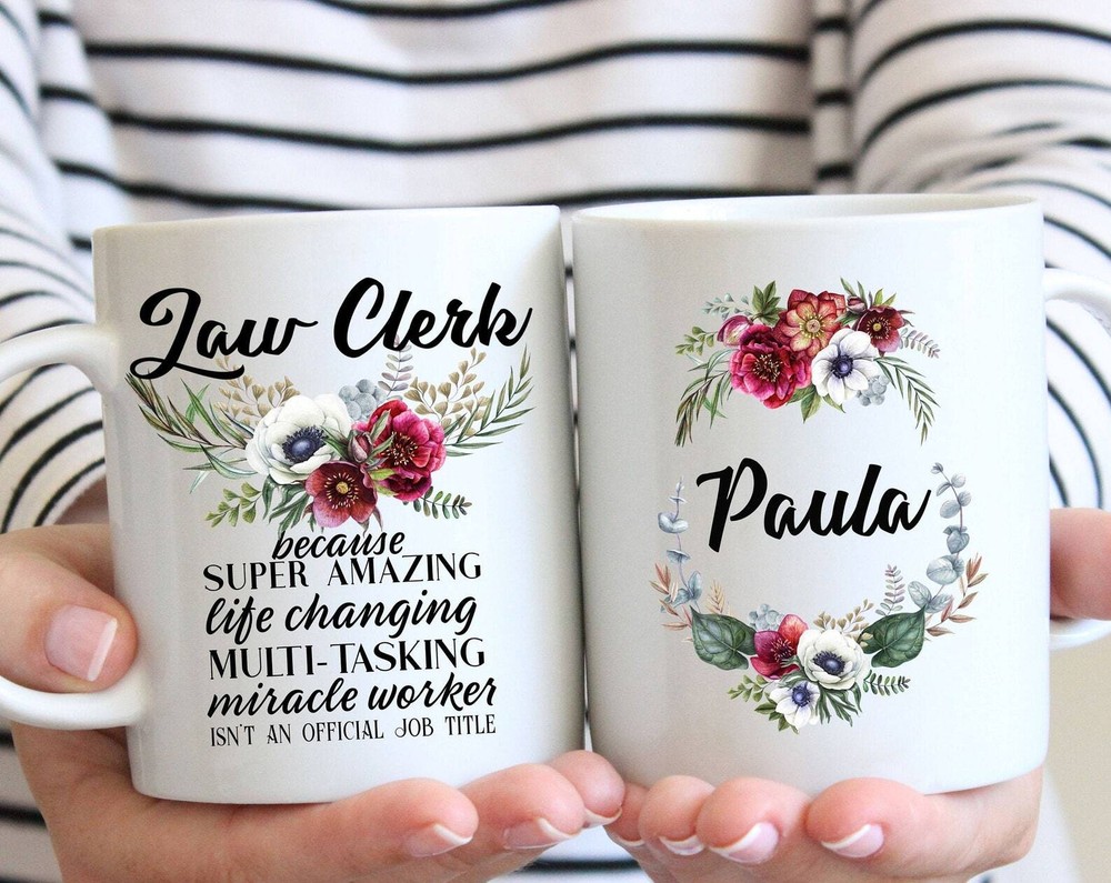 Personalized Law Clerk Gift For Women L Thank You Appreciation Birthday