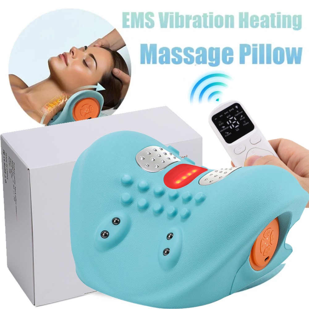 Massager New Neck Relaxer Portable Shiatsu Massage Pillow with Heat Cervical US