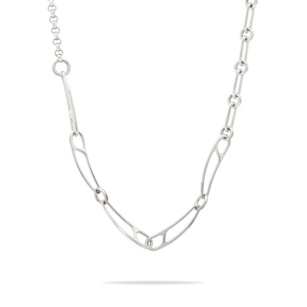 Hermes Chaine d'Ancre punk LG SV925 Necklace 302940
