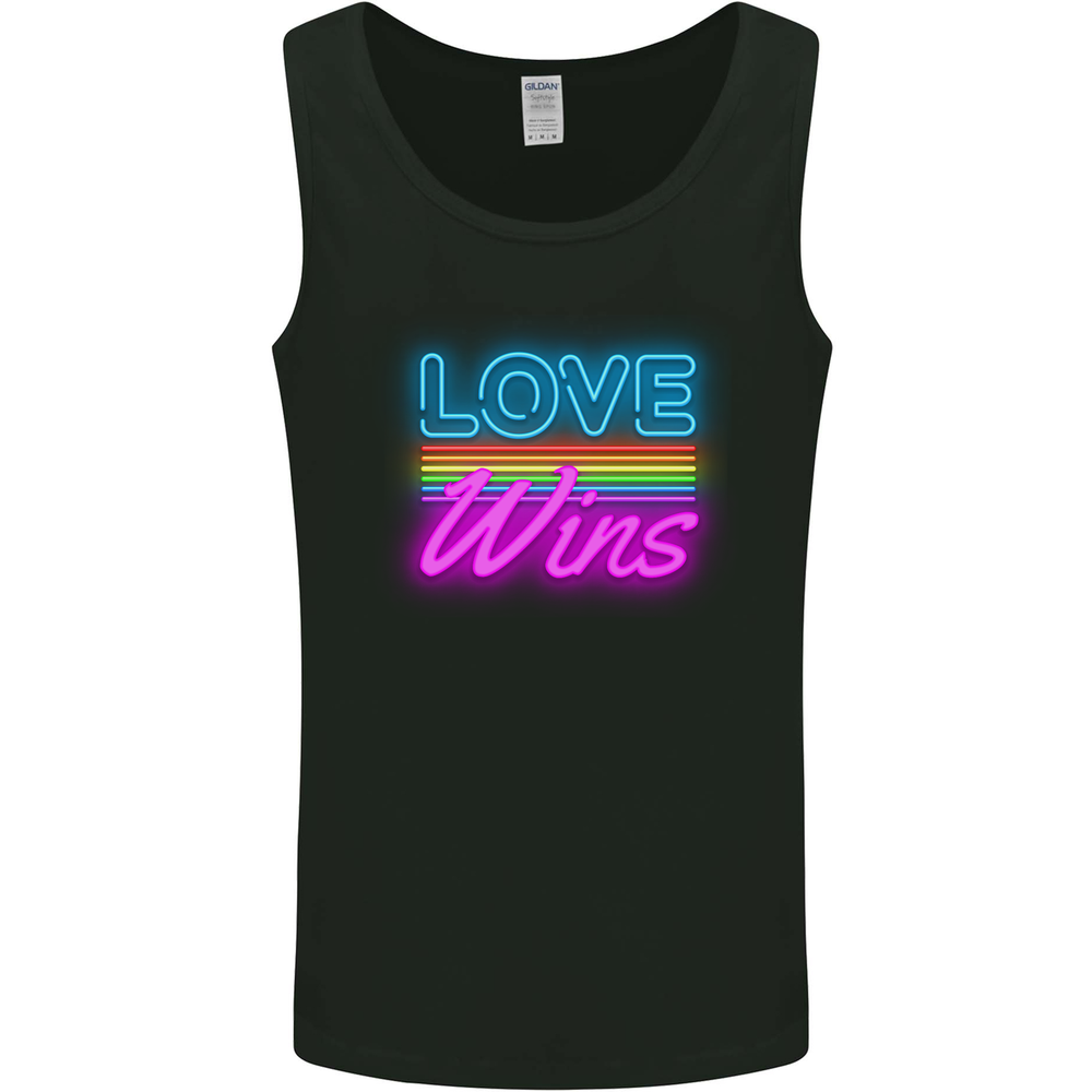 LGBT Love Wins Gay Pride Day Awareness Mens Vest Tank Top-image