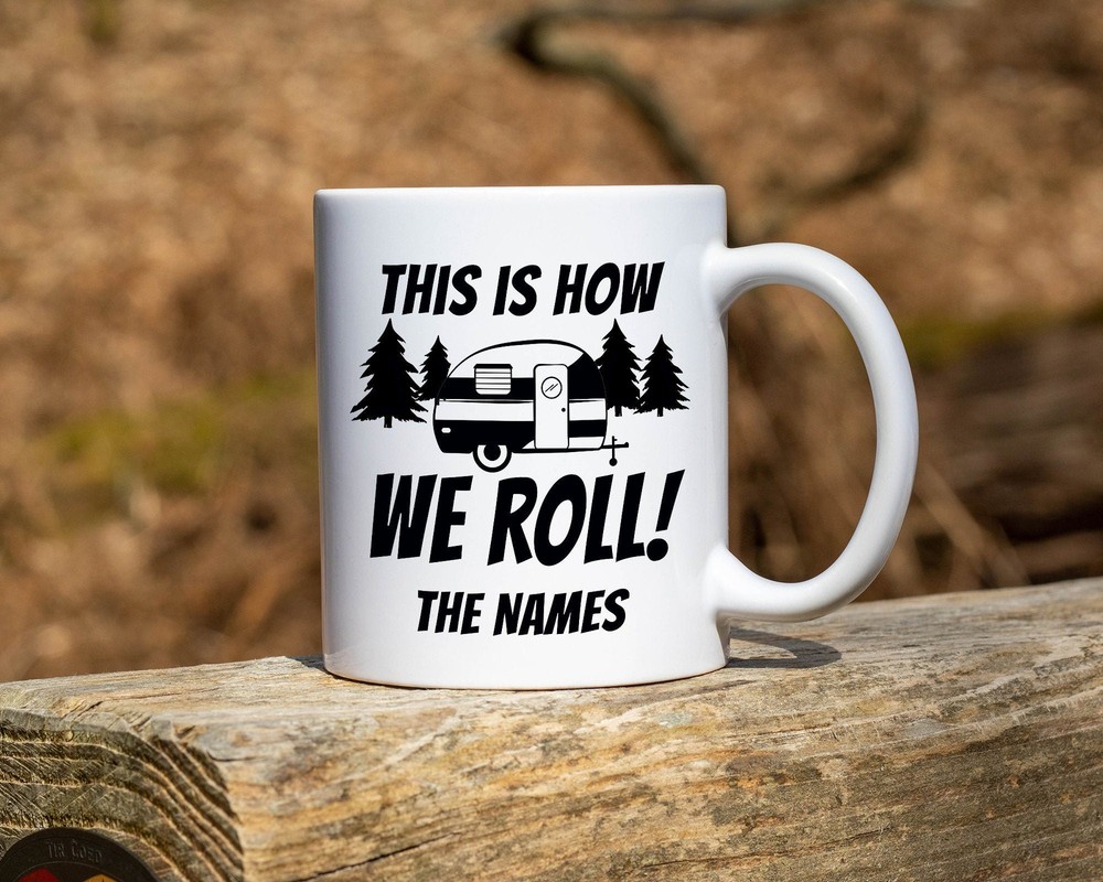 This Is How We Roll Premium Personalised Coffee Mug Teacup. Perfect Gift For