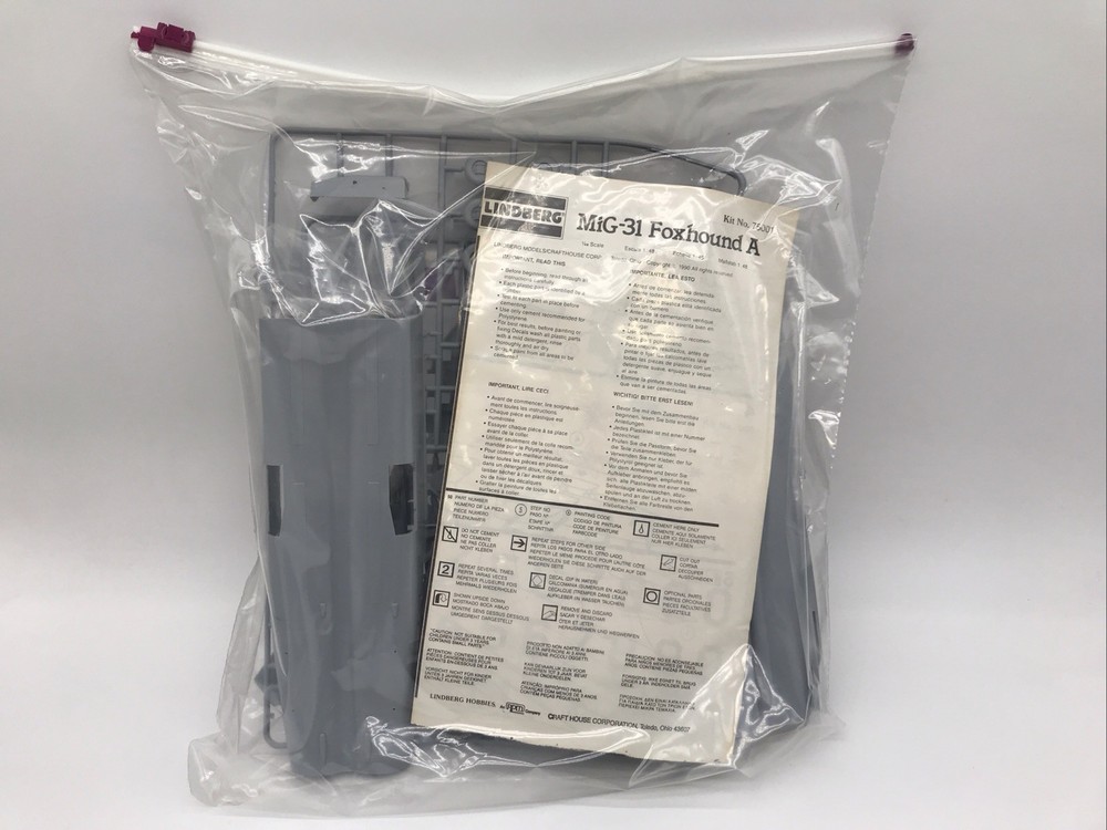 1/48 Scale Lindberg MiG-31 Foxhound A Model Kit No Box DAMS