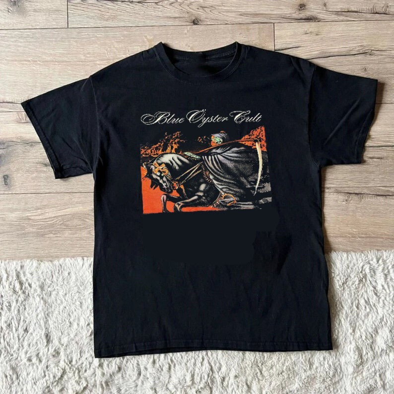 Blue Oyster Cult Band T Shirt vtg unisex shirt, reprinted S-5XL QT138