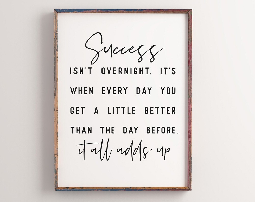 Success Wall Art Motivational Posters Success Quotes Dorm Room Decor