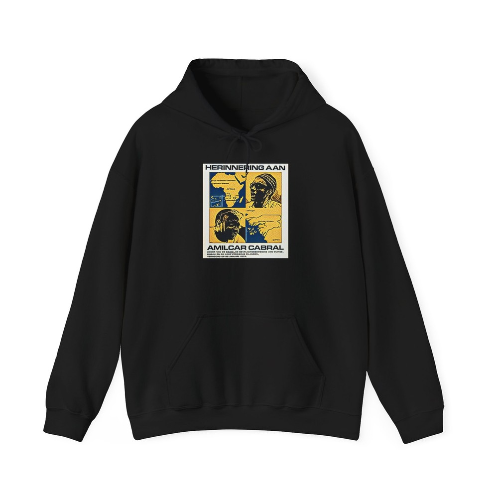 Amilcar Cabral Graphic Print Art LS Crew Unisex Heavy Blend™ Hooded Sweatshirt