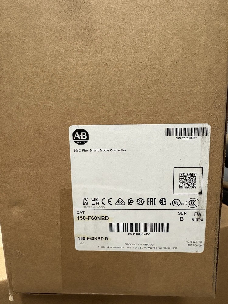 New Allen-Bradley 150-F60NBD SMC Flex Smart Motor Controller