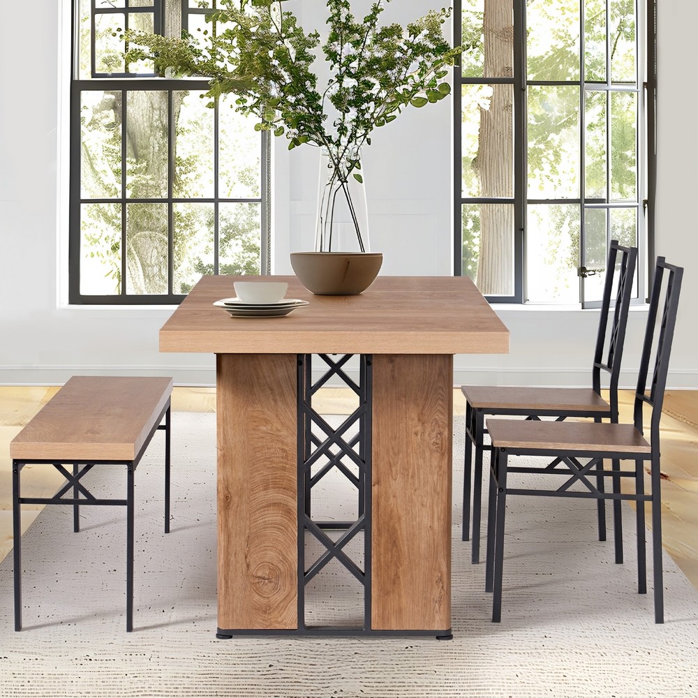 4 - Piece Double Pedestal Dining Set
