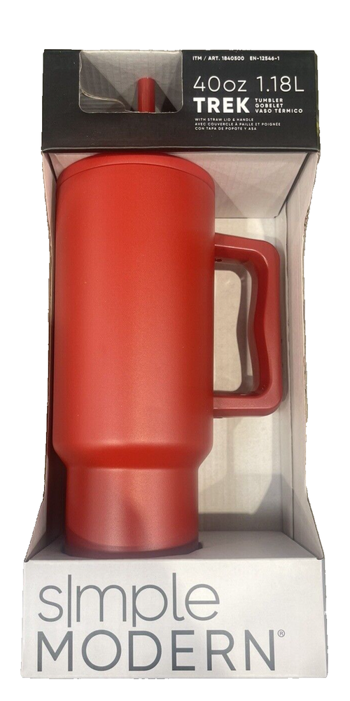 Simple Modern 40 oz Tumbler with Handle and Straw Lid NEW