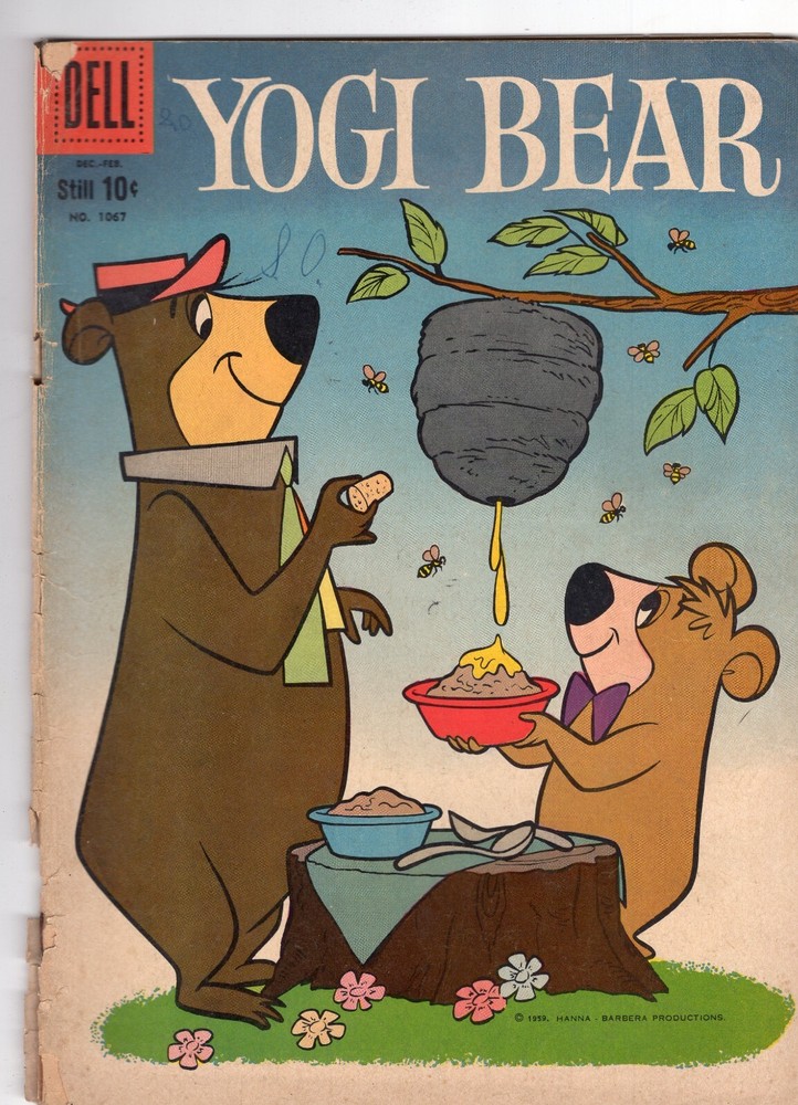 Four Color #1067 (Yogi Bear #1) Hanna-Barbera Vintage Dell Comic 1960