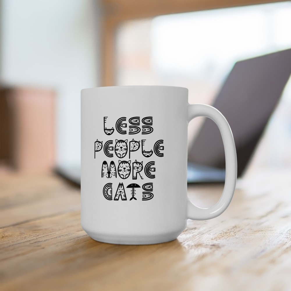 Funny Cat Ceramic Mug for Tea Coffee Hot Cocoa - Ideal Gift for Cat Lovers