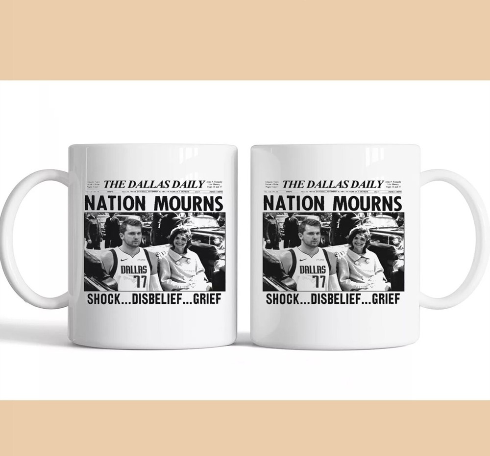 Luka Doncic The Dallas Daily National Mourns Shock Disbelief Grief Mug,