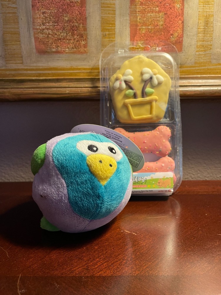 Butterball Spot Dog Toy with Molly's Barkery Treat - Fun Chew Play