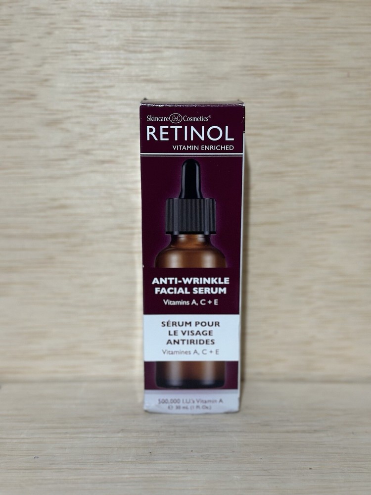 Retinol Anti-Wrinkle Facial Serum Vitamines A, C +  E Enriched 1fl.oz