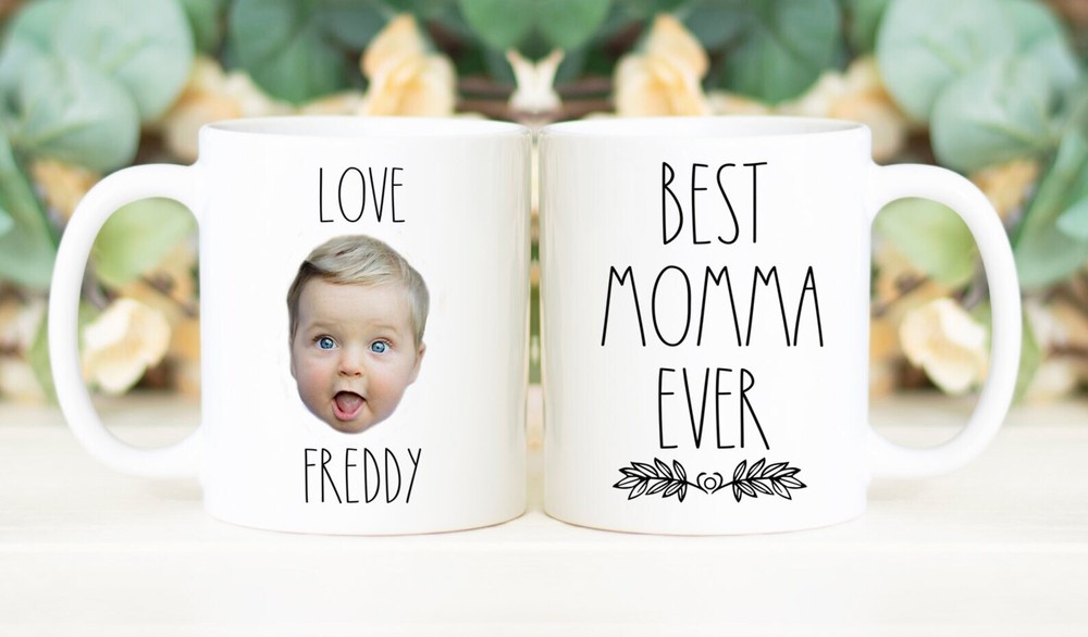 Best Momma Ever Mug Custom Face Mug Personalized With Photo Of Baby