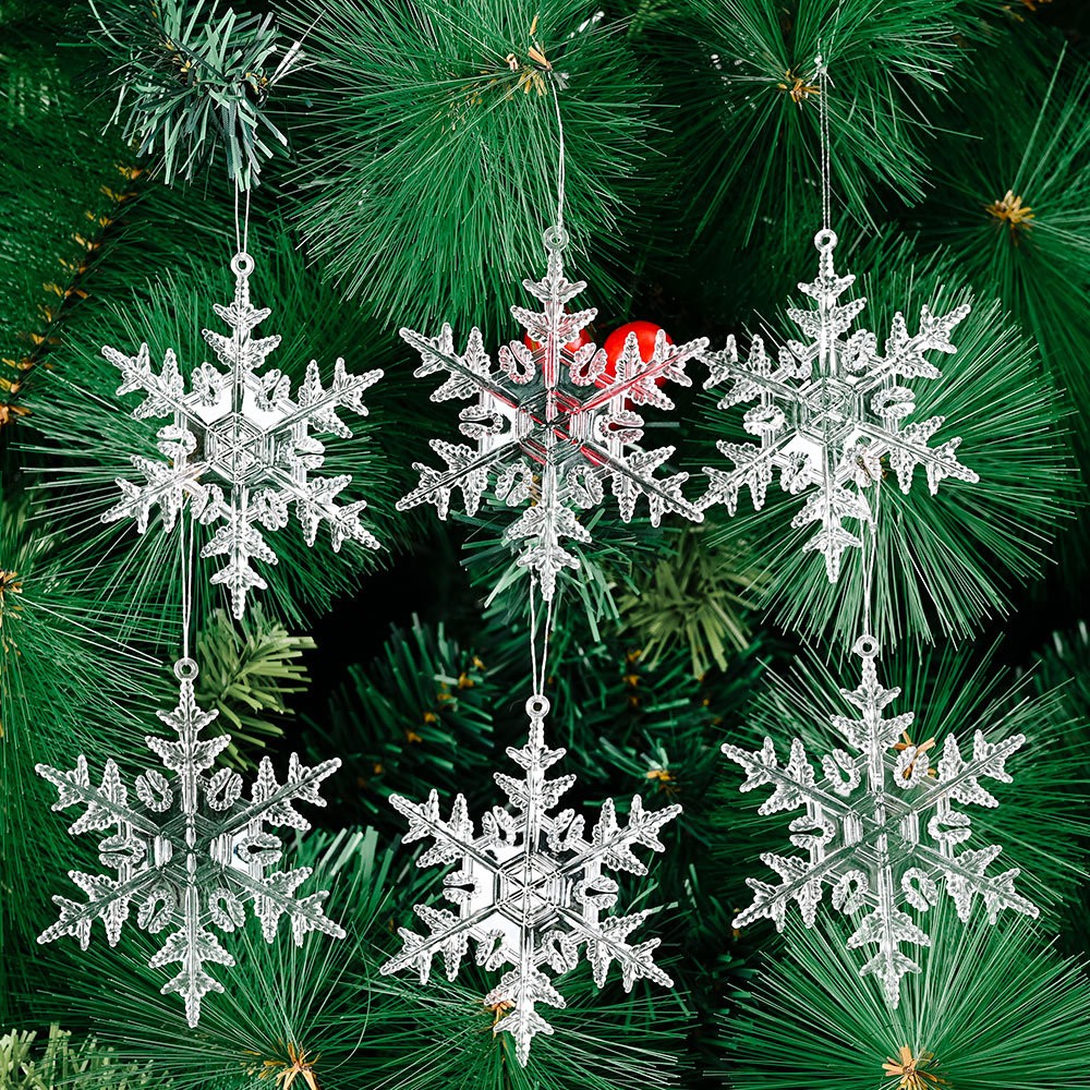 4pcs/6pcs Festive Christmas Ornaments for Home Party Decor