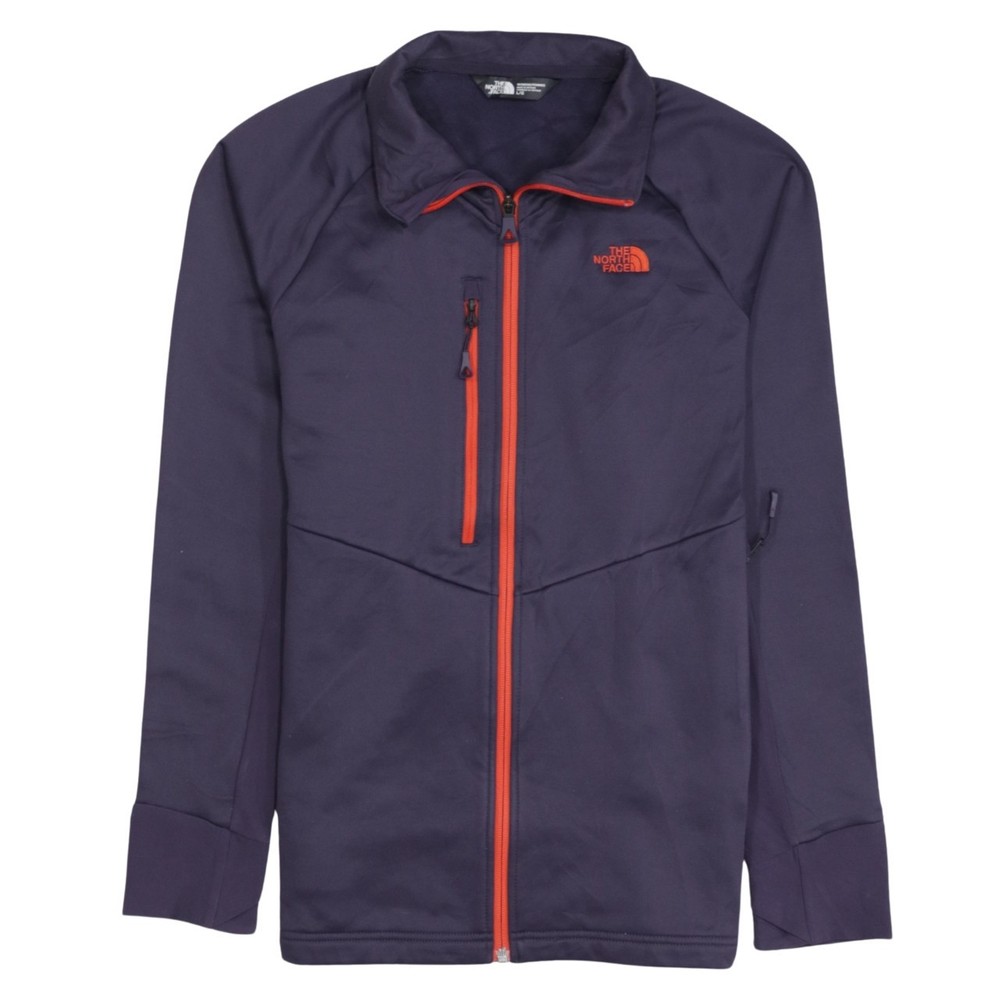 The North Face Womens sweatshirt purple softshell full zip pockets hiking L