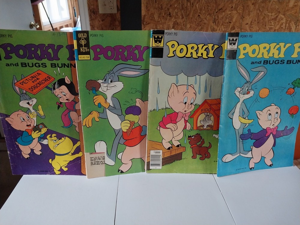 Lot Of 4 Porky Pig Comic Books