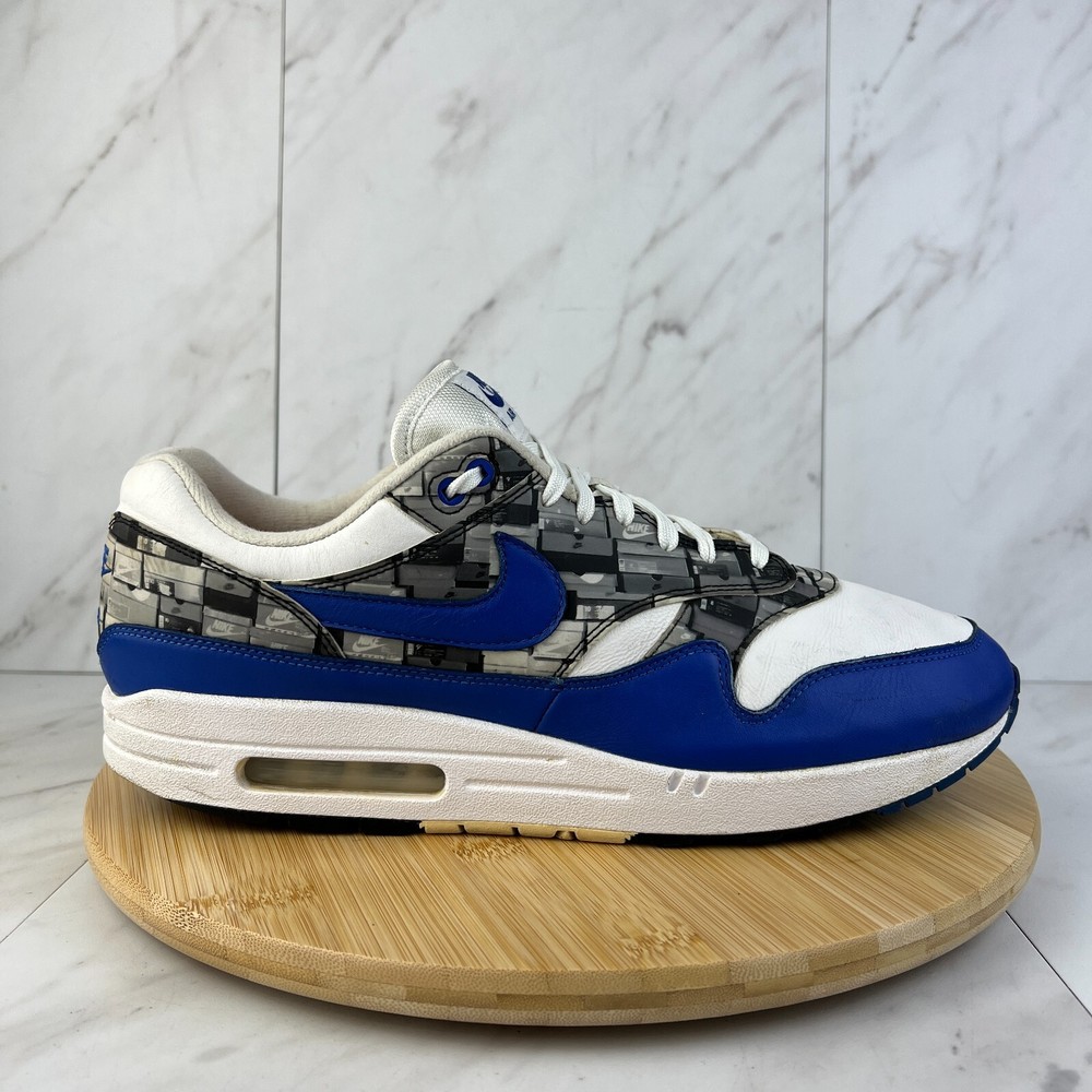 Nike Air Max 1 x Atmos 'We Love Nike' Men Size 13 Game Royal Sneakers AQ0927-100