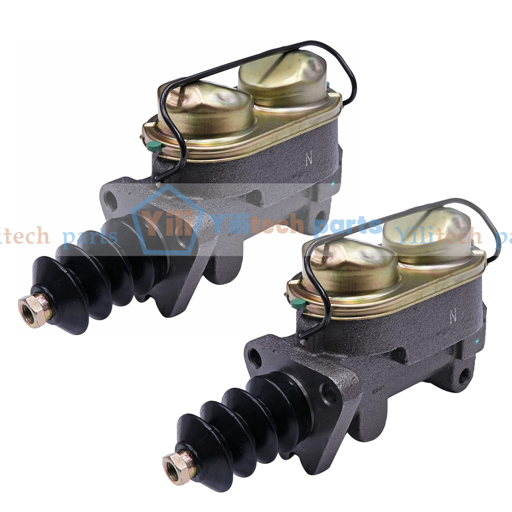 2X Brake Master Cylinders D126695 D127519 for Case 480D 580D 580G 580E 480LL
