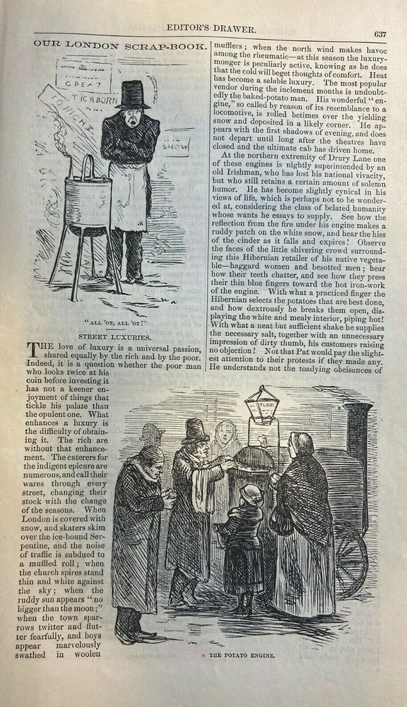 1873 London Street Venders Peddlers illustrated