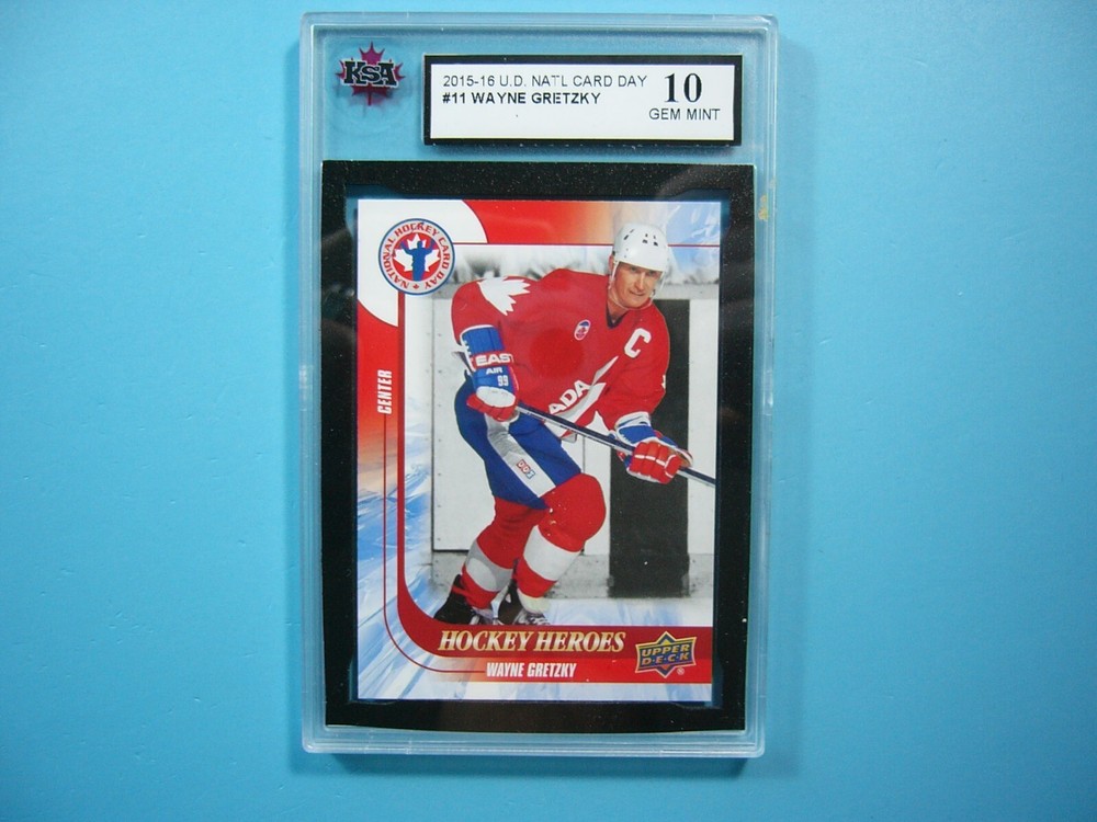 2015-16 Upper Deck NHL Hockey Card Wayne Gretzky KSA 10 Gem Mint UD #CAN11