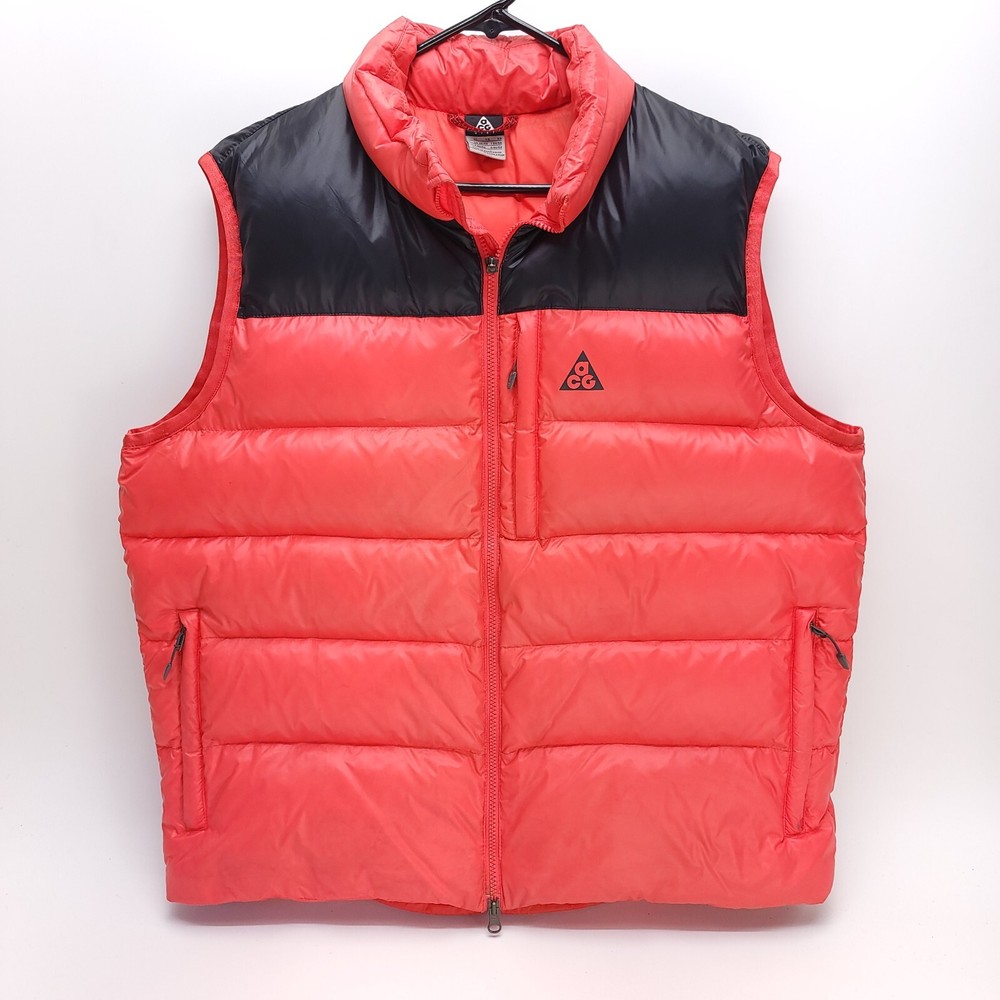 Nike ACG Pink Salmon 550 Down Fill Puffer Vest Y2K Aesthetic All Conditions Gear