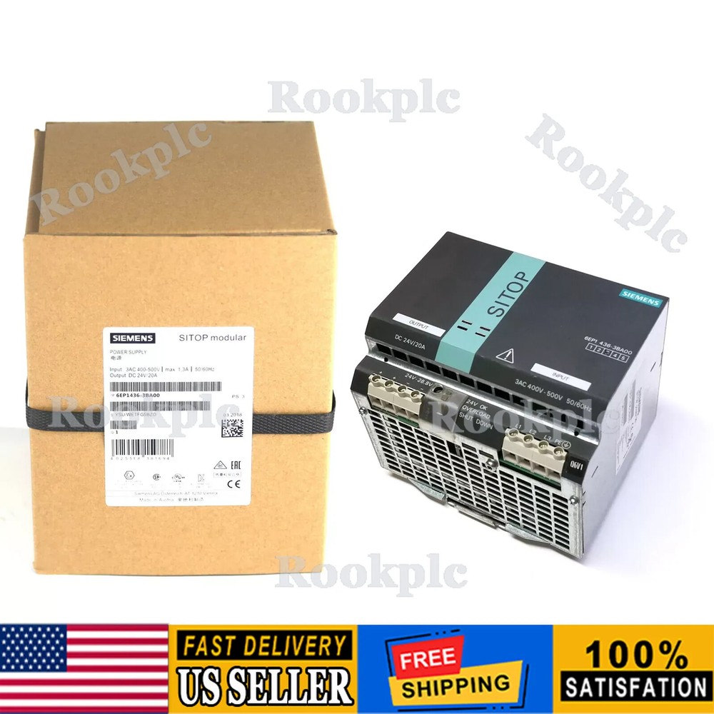 New Siemens 6EP1436-3BA00  SITOP Modular Stabilized Power Supply 6EP1 436-3BA00