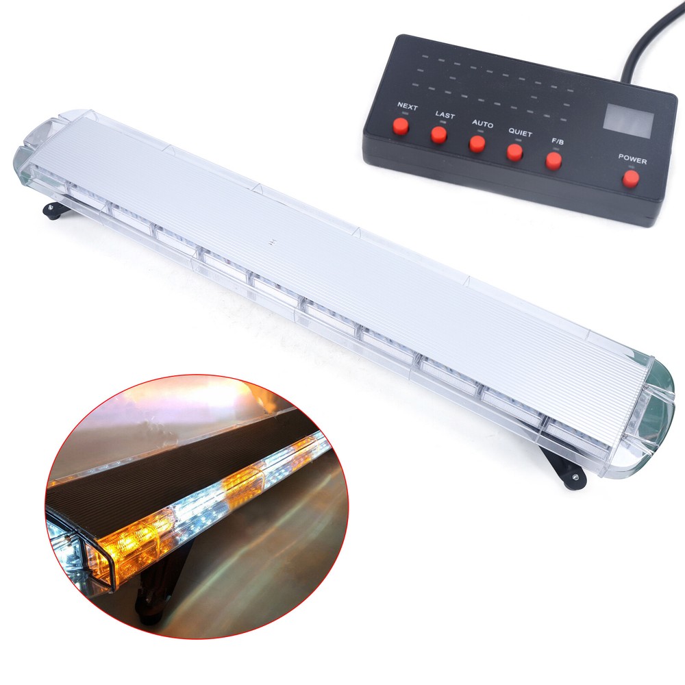 96-LED 52 Inch Emergency Strobe Light Bar for Tow Trucks & Warning Vehicles  