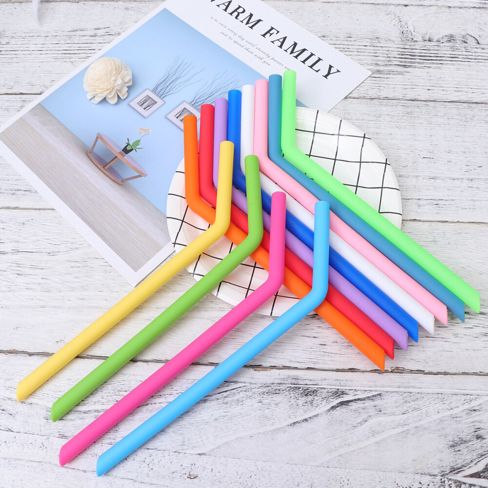 18 PCS/Set Foldable Straws Retractable Straws Reusable