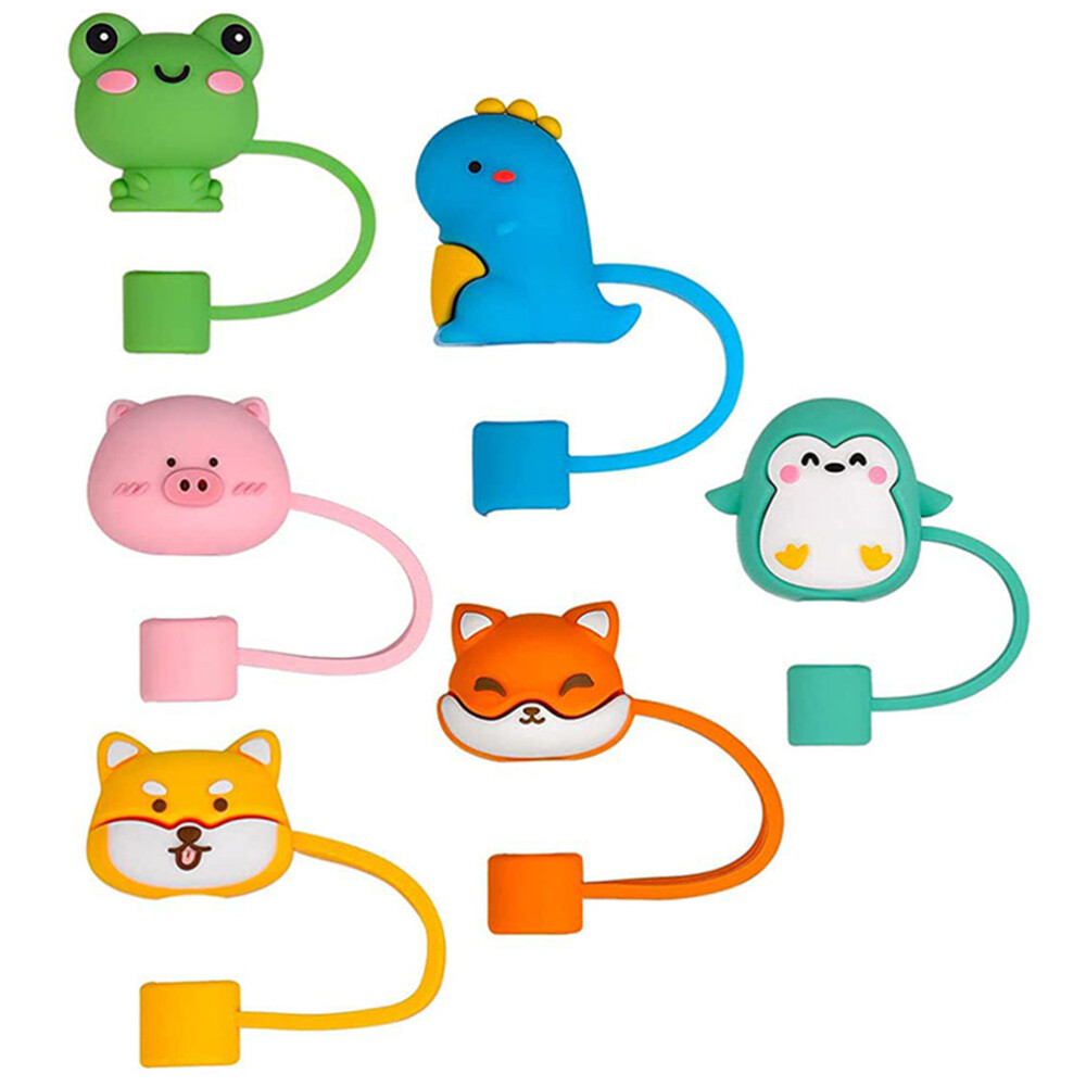 6Pcs Cover Caps Cartoon Cover Reusable Cover for Party