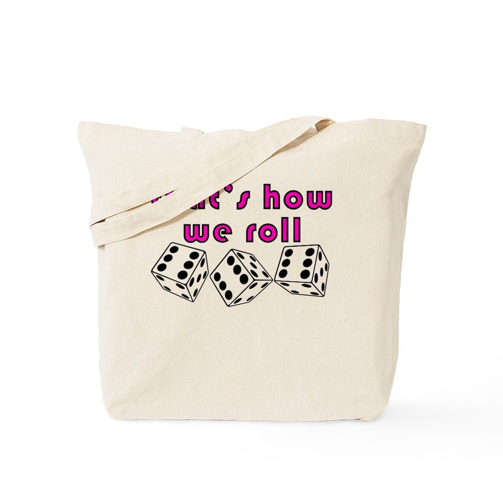 CafePress How We Roll Natural Canvas Tote Bag, Cloth Shopping Bag (863079383)