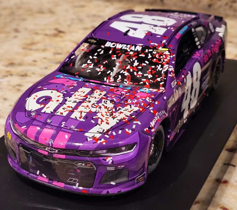2021 #48 Alex Bowman Ally Camaro ZL1 Martinsville Raced Win 1:24 Diecast Lionel