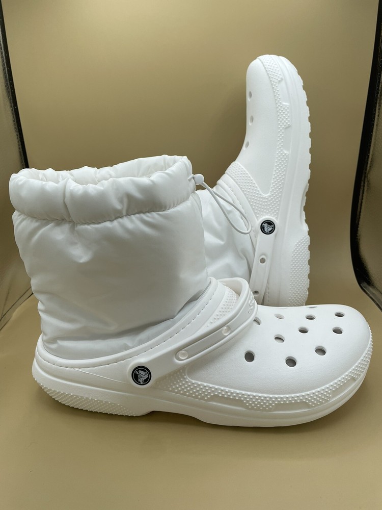 Size 12 Men’s Crocs Classic Neo Puff Fur Lined Winter Boots Stylish and Warm