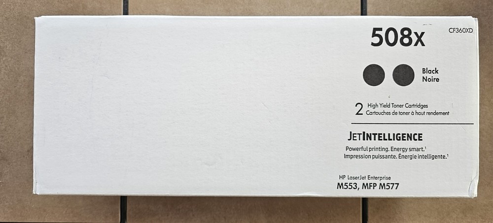 Genuine HP 508X High Yield Black Toner LASER JET CF360X CF360XC Brand NEW Sealed