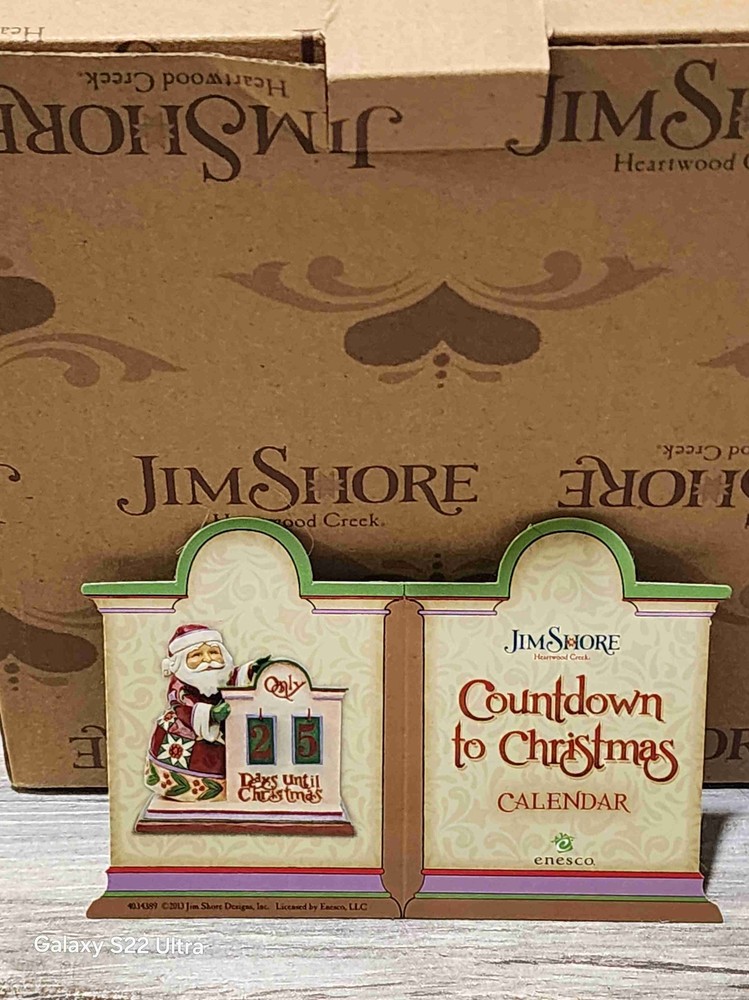 NEW Jim Shore Heartwood Creek Countdown To Christmas Advent Calendar Rare