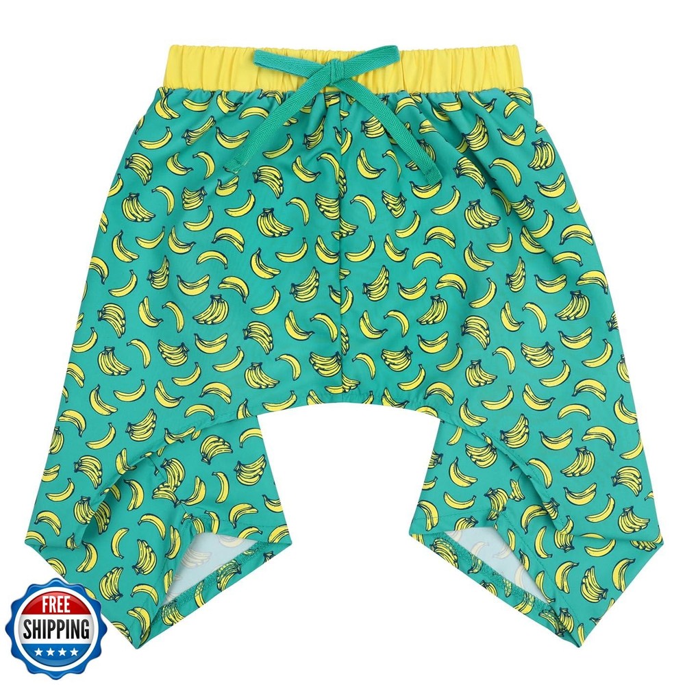 HDE Hawaiian Dog Swim Trunks Board Shorts for Beach Pool XS to XXL