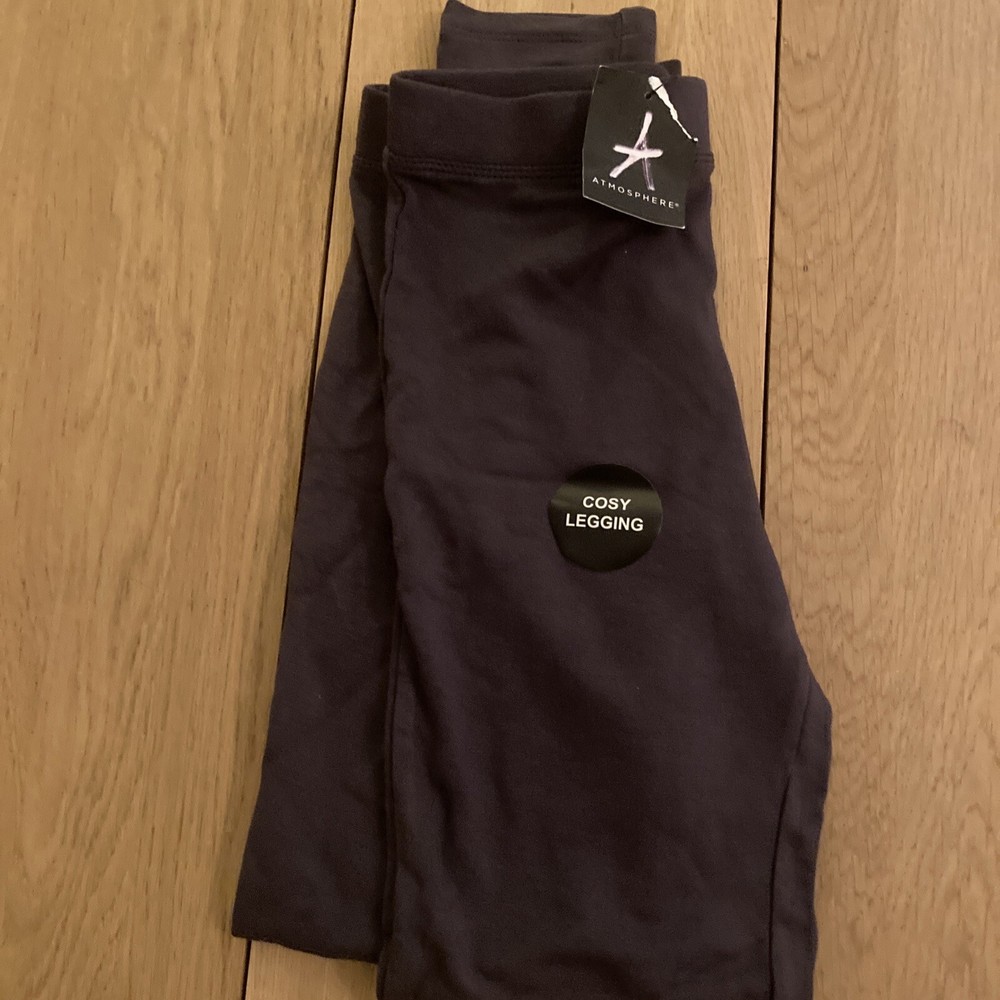 Atmosphere Primark Size 8 Brown Charcoal Soft Stretch Leggings New With Tags