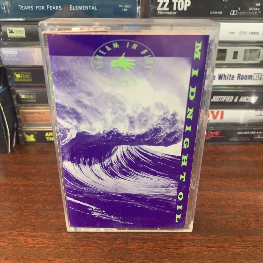 Midnight Oil - Scream in Blue Live (cassette tape, 1992) Sony Music, Australian