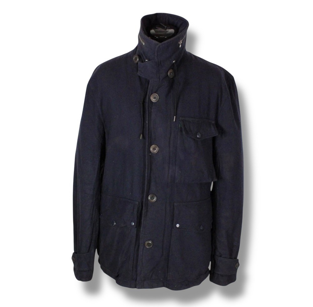 CP Company B. Drill Military Specification Wool Jacket Mens 54 UK L Navy Quilted