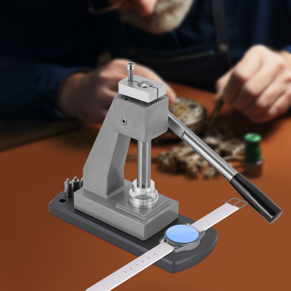 Watchmaker Tool Watch Press Set Back Case Closer Crystal Glass Fitting+ 25 Dies