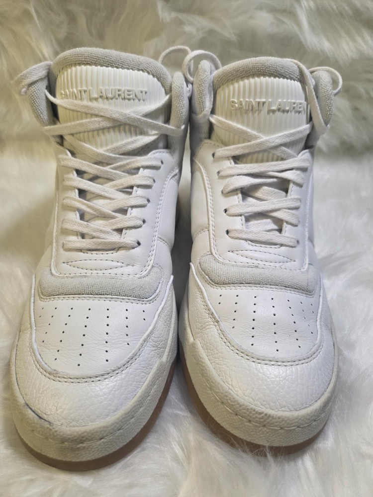 Yves Saint Laurent Women's High-Top Sneakers Size 39 Luxury Fashion