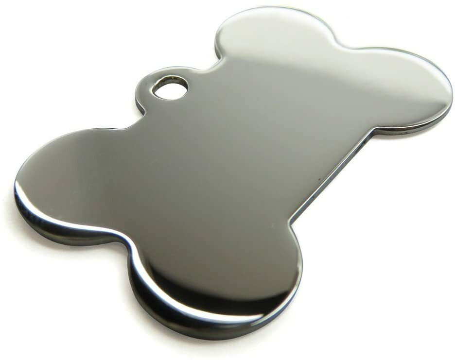 197 Pack MyIDDog - Stainless Steel Dog Tag, Silver Bone - Small - Clearance Sale-image