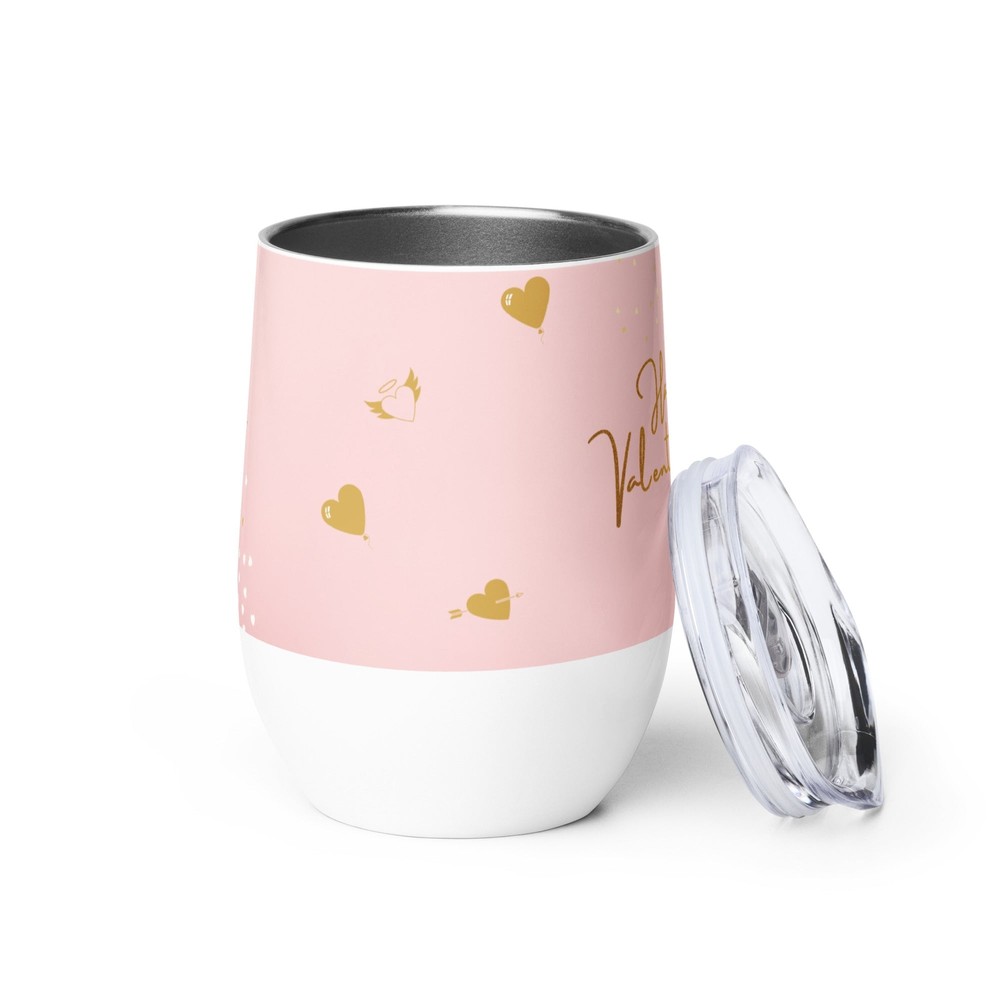 Valentines Love Will Find A Way Wine tumbler