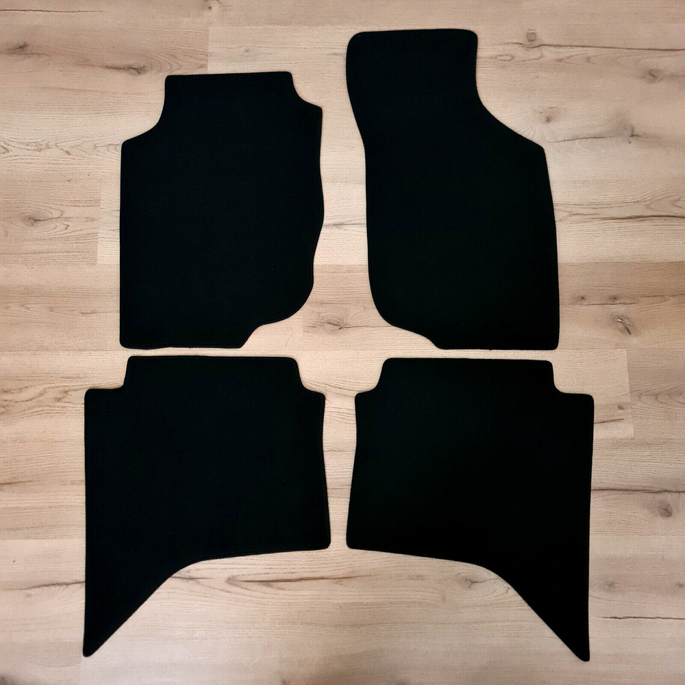 Car Floor Mats For Toyota Hilux Velour Waterproof Black Carpet Rugs Auto Liners-